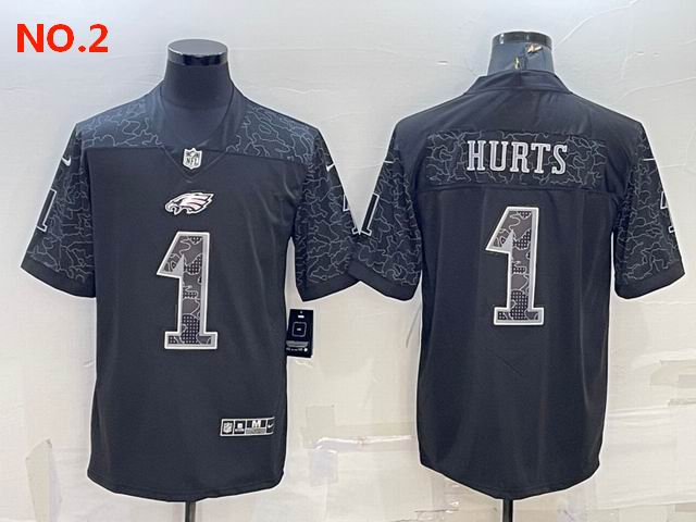 Men's Philadelphia Eagles #1 Jalen Hurts Jersey NO.2;